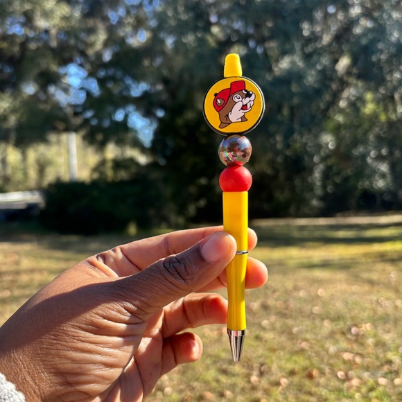 Accessories - Handmade Yellow and Red Beaver Pen